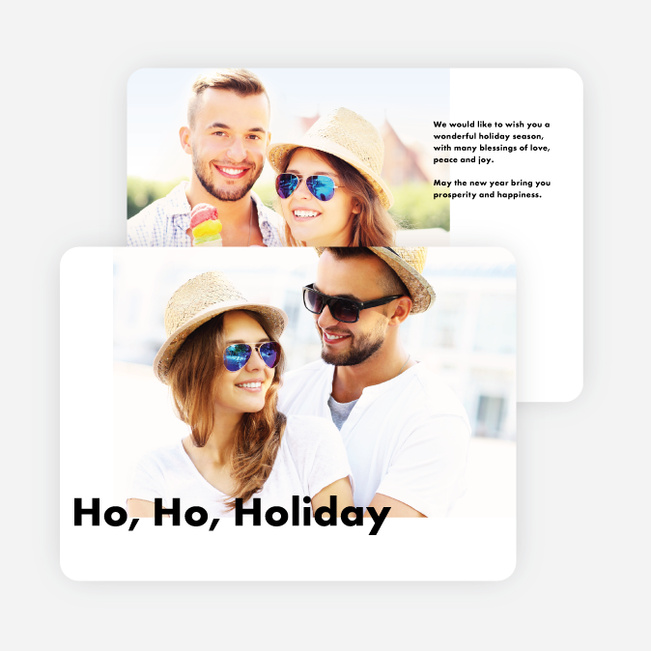 Go Bold Holiday Cards - Black