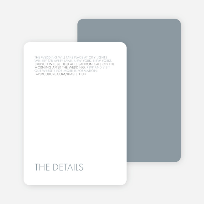 All Caps Wedding Response Addressing. - Gray