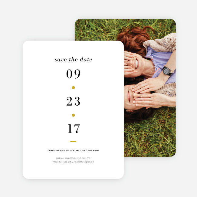 Converging Paths Save the Dates - Yellow