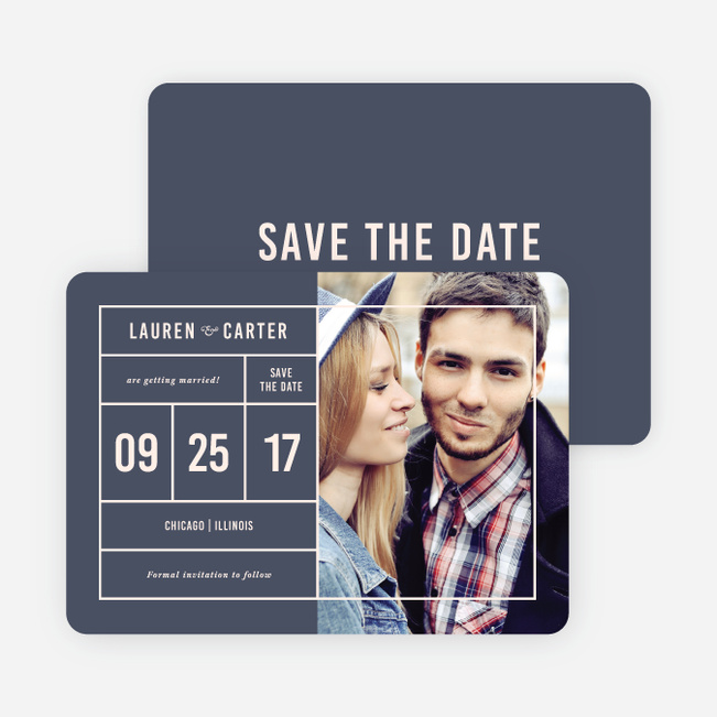 It’s a Date Save the Dates - Blue