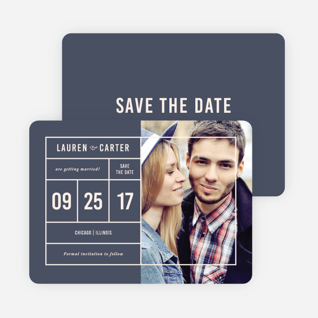 It’s a Date Save the Dates - Blue