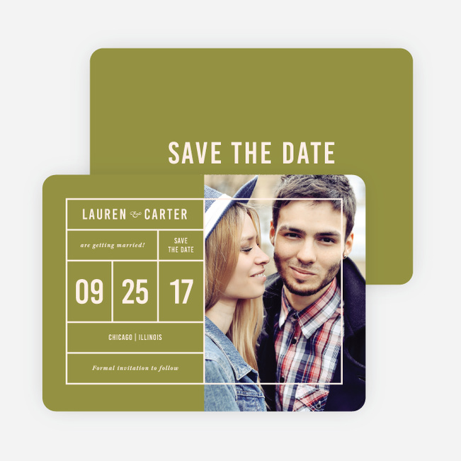 It’s a Date Save the Dates - Green