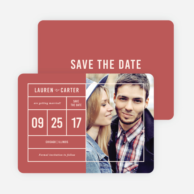 It’s a Date Save the Dates - Red