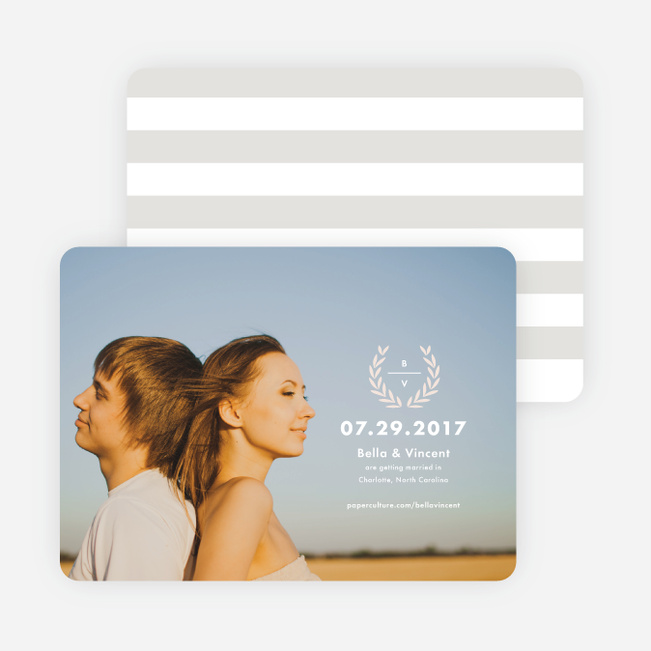 Look to Your Laurels Save the Dates - Gray