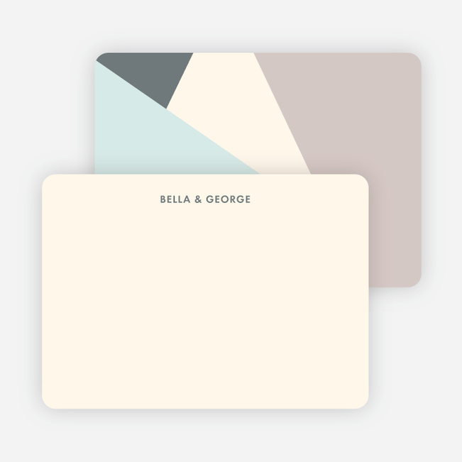 Pieces of the Puzzle Wedding Thank You Cards - Gray