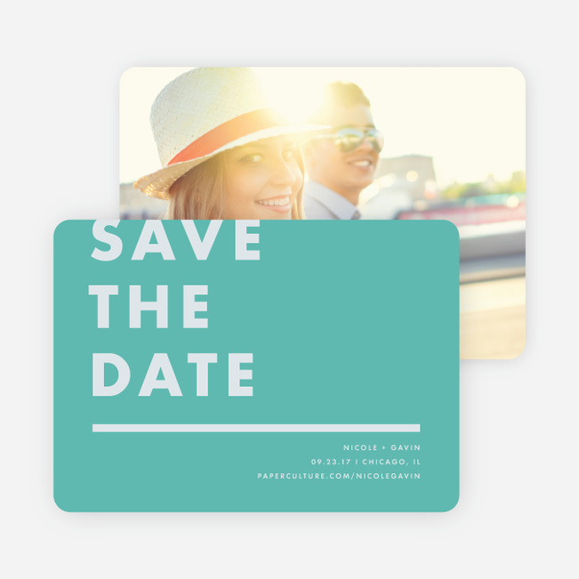 Today’s Modernist Save the Dates - Green