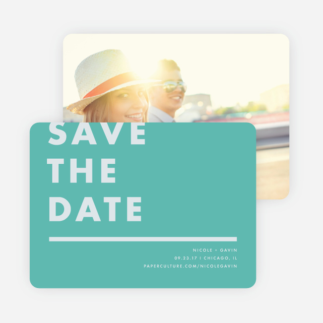 Today’s Modernist Save the Dates - Green