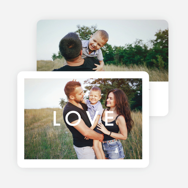 Bold Love Valentine’s Day Cards - Black