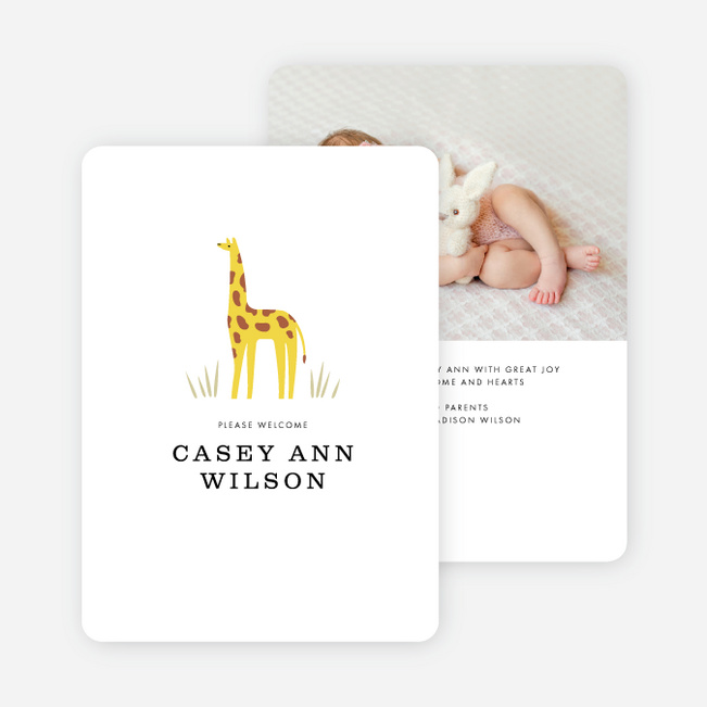 Gentle Giraffe - Yellow
