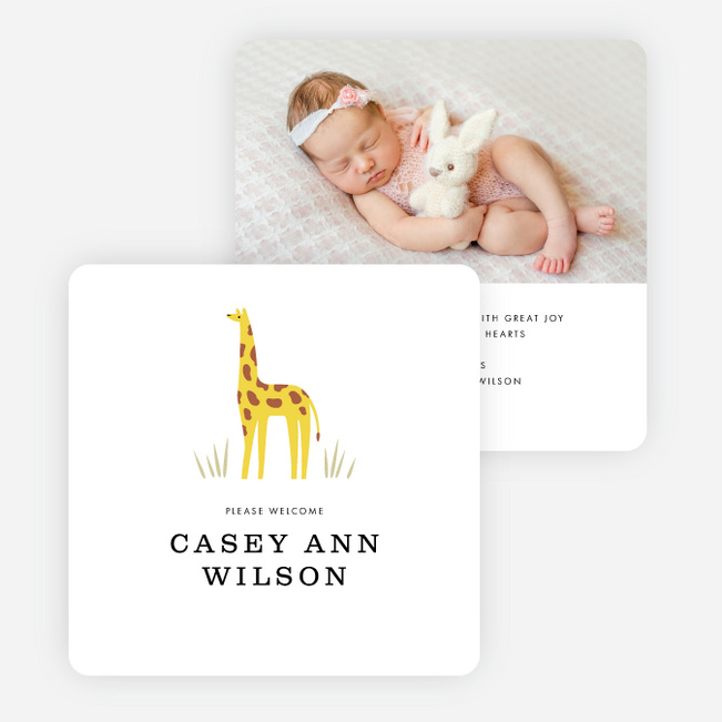 Gentle Giraffe - Yellow