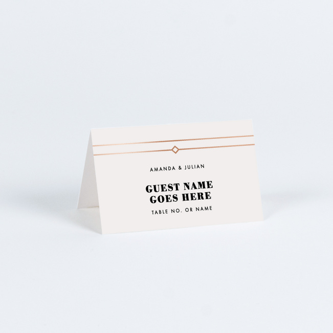 Art Deco Place Cards - Blue