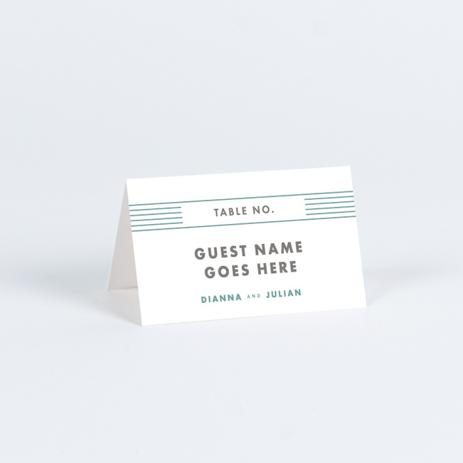 Diamond Chic Place Cards - Blue