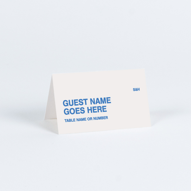 Fortune Favors the Bold Place Cards - Blue