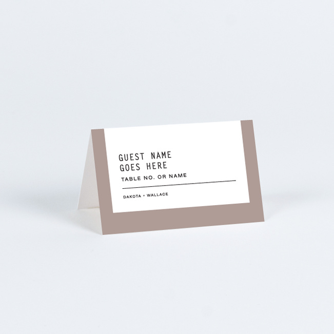 Label It Place Cards - Brown