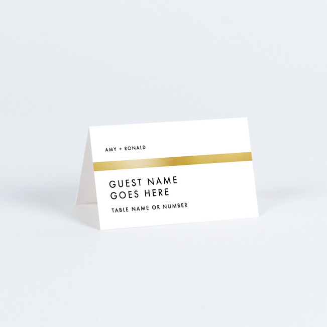 Stripe It Place Cards - Black