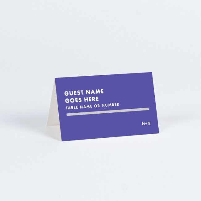 Today’s Modernist Place Cards - Purple