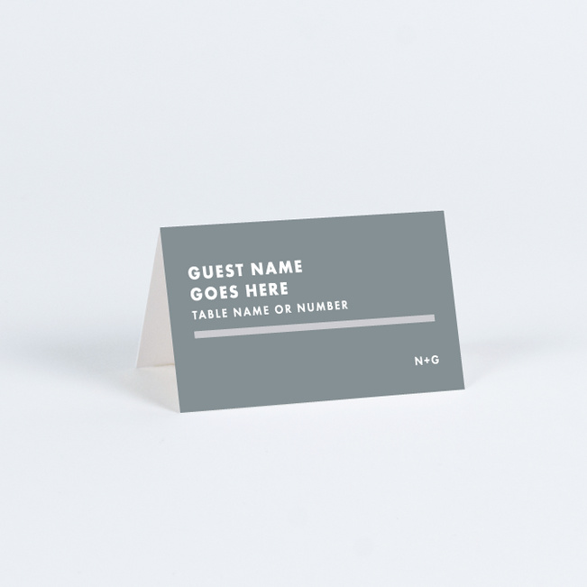 Today’s Modernist Place Cards - Gray