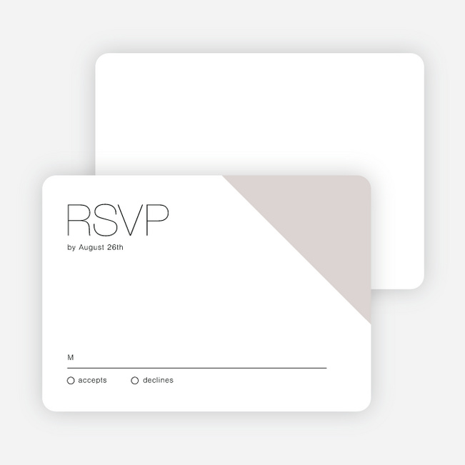 Cornerstones of Bliss Wedding Response Cards - Gray