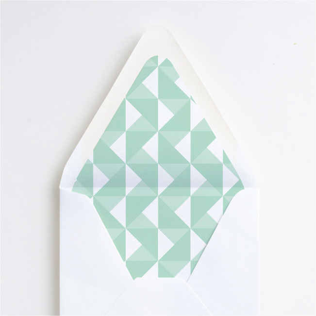 Bold Type Envelope Liners - Green