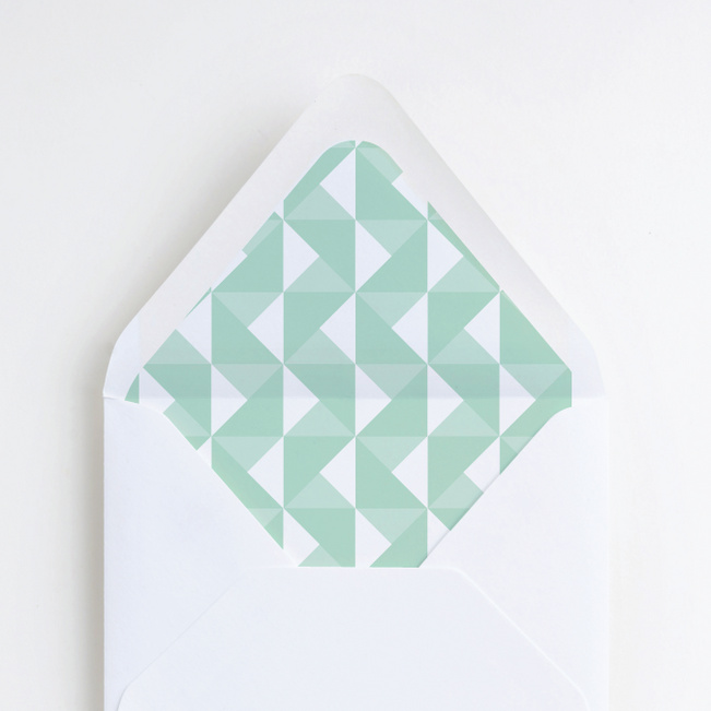 Bold Type Envelope Liners - Green