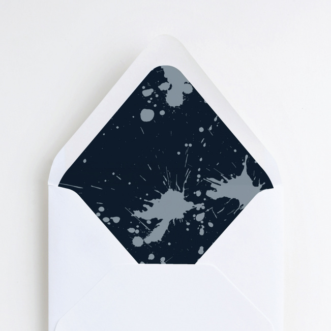 Brush Splash Envelope Liners - Blue