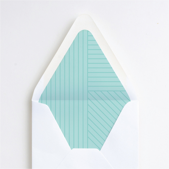 Diagonal Chic Envelope Liners - Blue