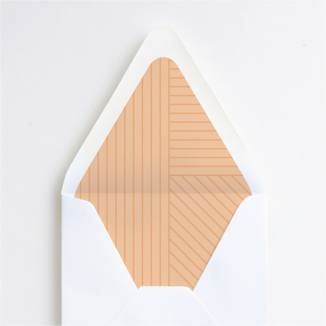 Diagonal Chic Envelope Liners - Orange