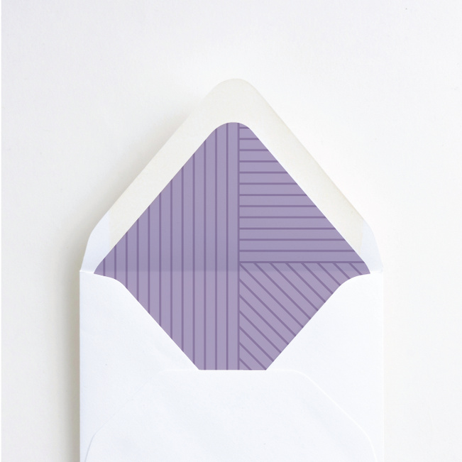 Diagonal Chic Envelope Liners - Purple