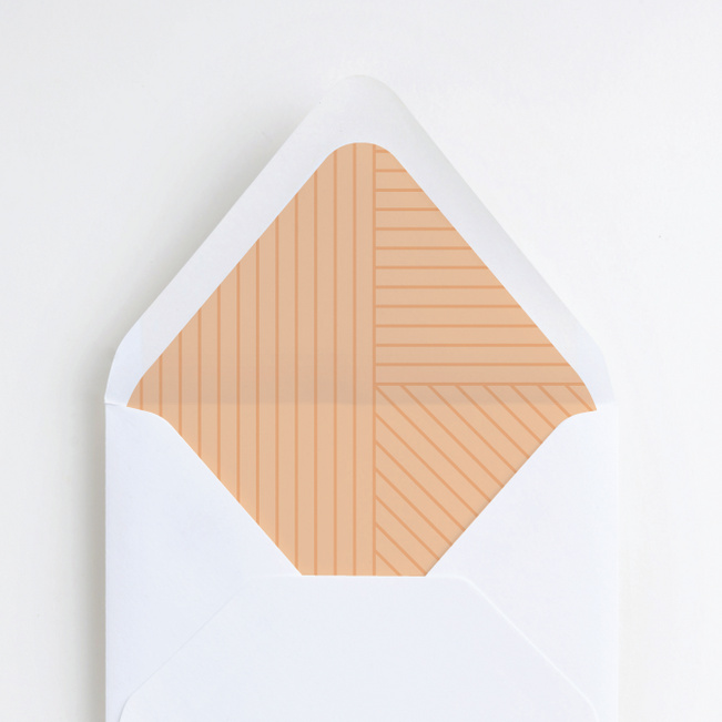 Diagonal Chic Envelope Liners - Orange