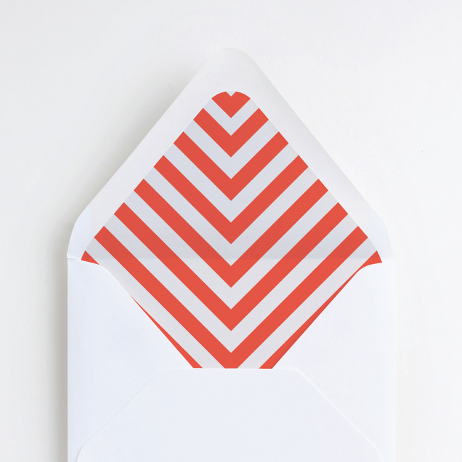 Fortune Favors the Bold Envelope Liners - Orange