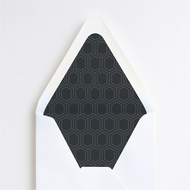 Hexagon Bliss Envelope Liners - Gray