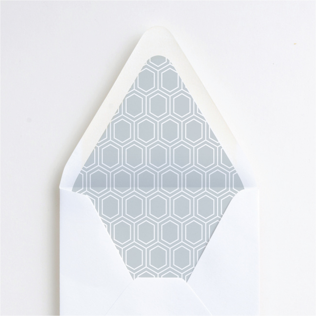 Hexagon Bliss Envelope Liners - White