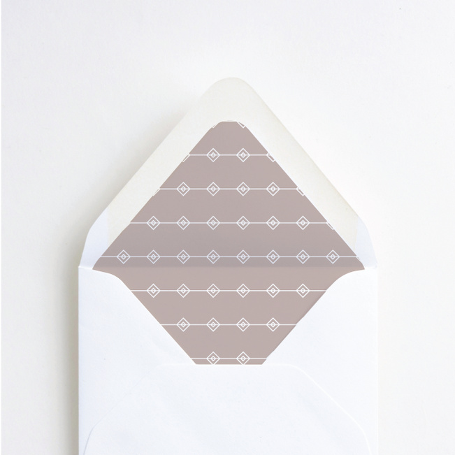 Rectangular Modernist Envelope Liners - Gray