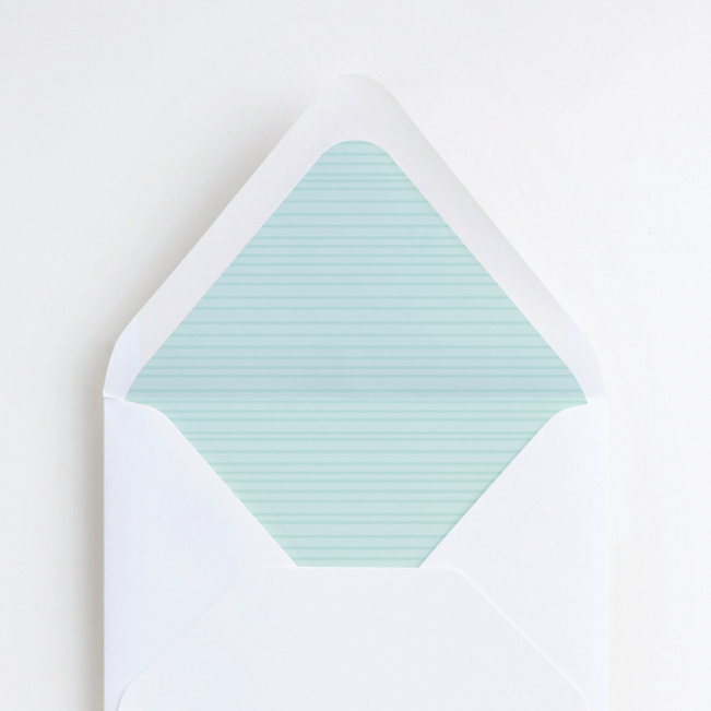 Simple Lines Envelope Liners - Blue
