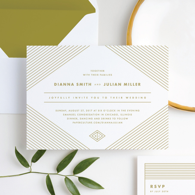 chic wedding invitations