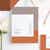Foil Blocks Wedding Invitations - Orange