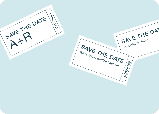 admit one ticket themed save the date cards paper culture