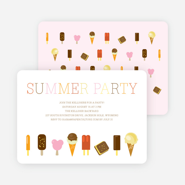 Summer Ice Cream and Popsicle Treats - Chocolate