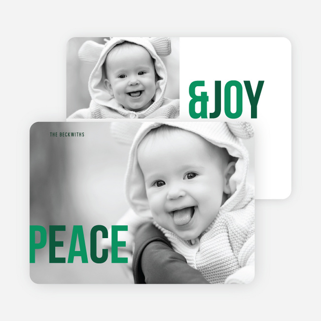 Peace & Joy Holiday Photo Cards  Paper Culture