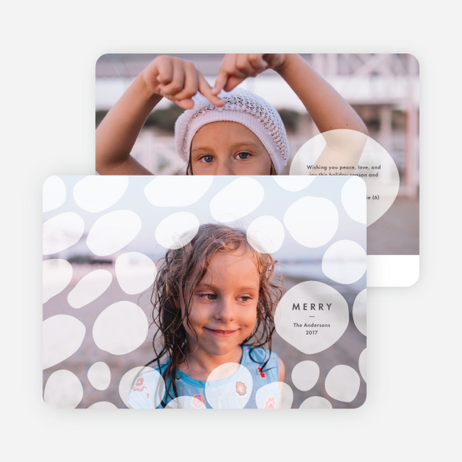 Pebble Madness Holiday Cards - Gray