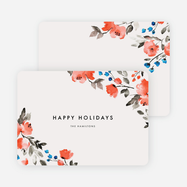 Floral Touches Holiday Cards - Multi