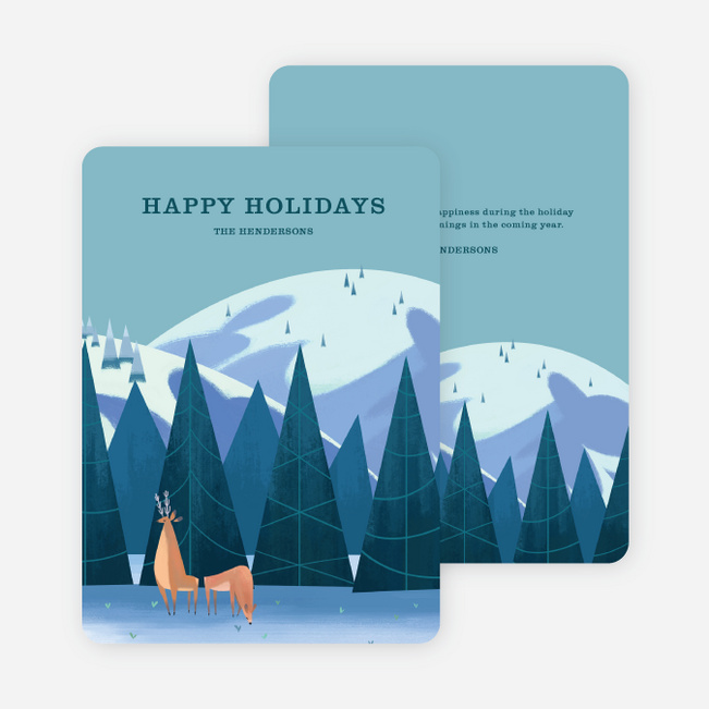 Nature Calling Holiday Cards - Blue