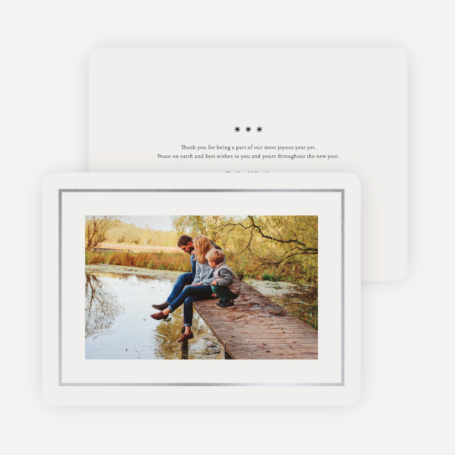 Foil but Sweet Holiday Cards - Gray