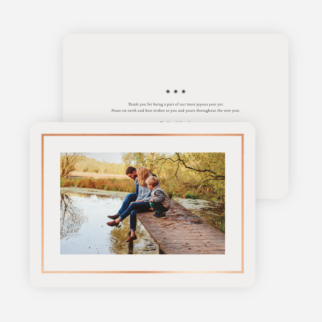 Foil but Sweet Holiday Cards - Pink