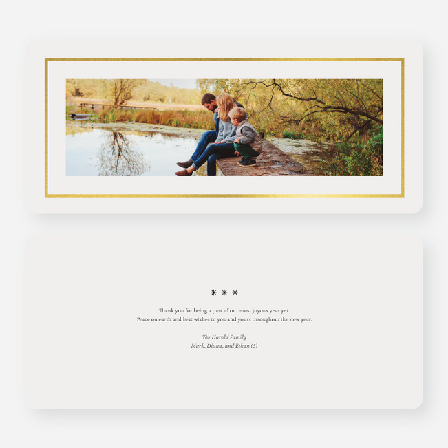 Foil but Sweet Holiday Cards - Yellow