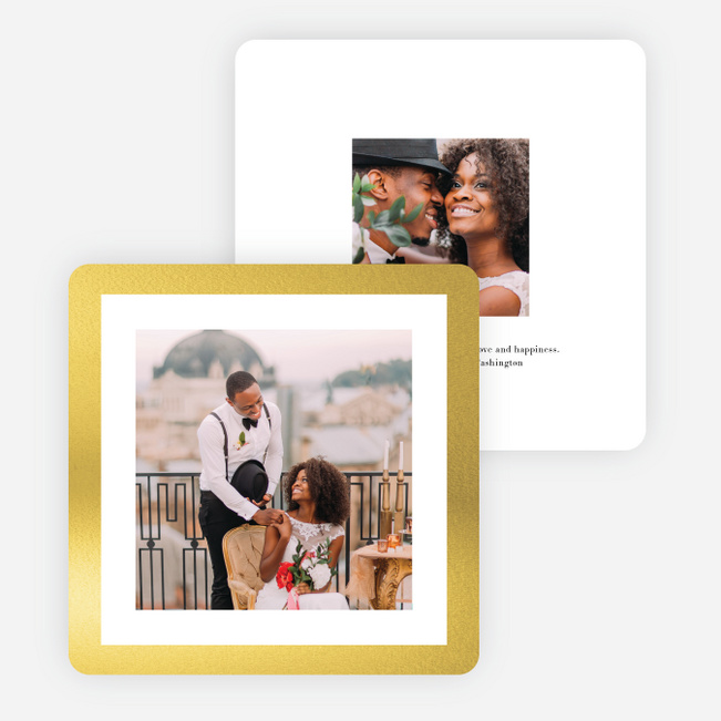 Foil Fabulous Holiday Cards - Yellow