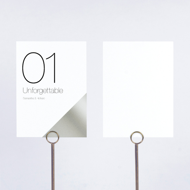 Cornerstones of Bliss Wedding Table Cards - White