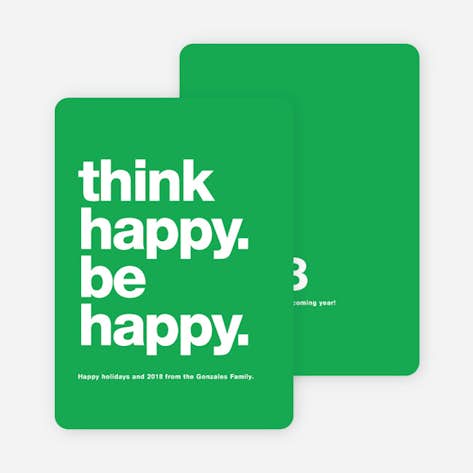 be happy new year cards green