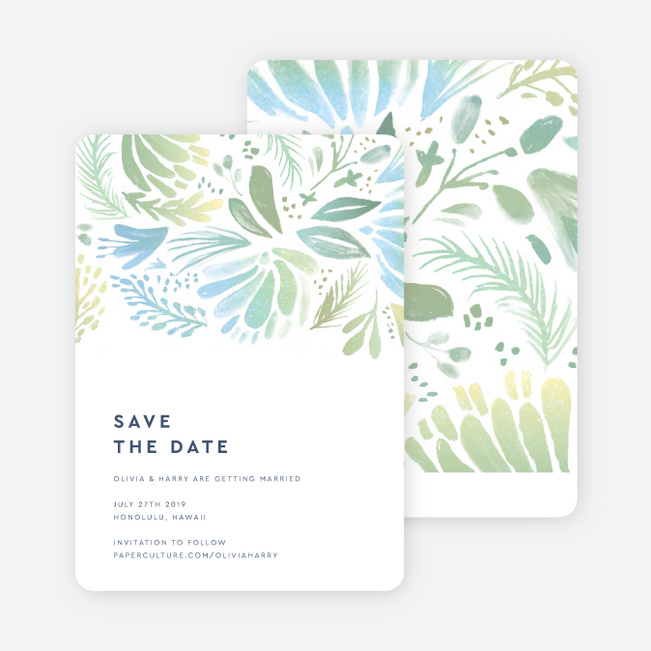 Abstract Accents Save the Date Cards - Multi