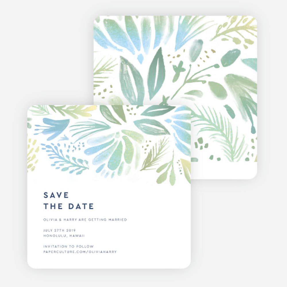 Abstract Accents Save The Date Cards Paper Culture